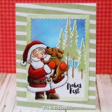 Stempel- Puppy Kisses for Santa 3x4