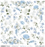Lovely Day IN BLUE- flowers papier 30x30cm LDIB-12
