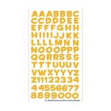 Naklejki Metaliczny ty alfabet