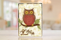 Wykrojnik Tattered Lace-Sowa Kwiaty