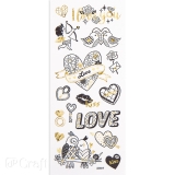 Naklejki do kolorowania- Love 16szt.