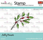 Stempel HOLLY BRANCH gazka ostrokrzew 1szt.