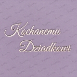 Tekturka napis - Kochanemu Dzaidkowi