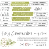 HOLY COMMUNION- napisy DIE CUTS