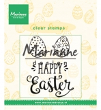 Stempel silikonowy- Happy Easter jajka Alleluja